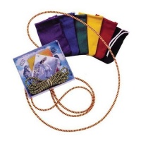 Deluxe Chinese Jump Rope with Carrying Pouch - Color May Vary.