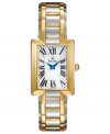 Double down on sophistication with this two-tone dress watch from Bulova.