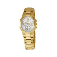 Philip Stein Classic Small Gold Plated Chronograph Watch 22GP-FWG