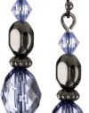 1928 Jewelry Elianna Navy Blue Drop Earrings