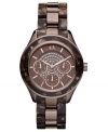 Fall in love with the chocolate tones and shimmering accents of this AX Armani Exchange watch.