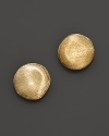 Beautifully textured brushed gold studs from the Marco Bicego Jaipur Collection.