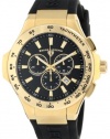 Swiss Legend Men's 40051-YG-01-R Maverick Chronograph Black Dial Black Silicone Watch