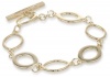 Nine West Mix It Up Gold Tone Open Link Bracelet, 7.5