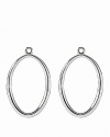 PANDORA's sterling silver hoop charms dangle gracefully from french wire or hoop earrings and combine easily with other pieces for a customized look.