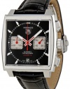 TAG Heuer Men's CAW2114.FC6177 Patent Leather Analog with Black Dial Watch