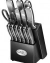 Ginsu 4825 14-Piece Stainless Steel Knife Set,  with Black Block