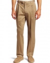 Perry Ellis Men's Premium Twill No Iron Double Pleat Modern Fit Pant