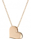 Alex Woo Little Princess Rose Gold Heart Pendant Necklace