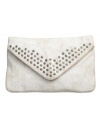 Studded to perfection. This vintage-inspired design from Frye is ideal for both day and night. Throw on the optional crossbody strap for a long day strolling around the city, and convert it into a clutch for a night on the town.