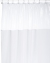 Extra Heavy VINYL Shower Curtain Anti-Bacterial - with Clear Top