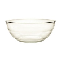 Duralex Lys 1Quart Clear Round Bowl, Set of 6