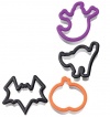 Wilton 4-Piece Grippy Halloween Cookie Cutter Set