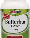 Vitacost Butterbur Extract - Standardized -- 75 mg - 120 Capsules