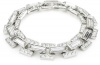 Carolee Classic Love Story Silver-Tone Crystal Link Flex Bracelet