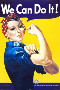 We Can Do It! (Rosie the Riveter) Poster Print by J. Howard Miller, 24x36 Collections Poster Print by J. Howard Miller, 24x36