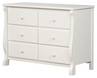 Delta Universal 6 Drawer Dresser, White