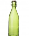 Bormioli Rocco Giara Bottle Set of 6, Green