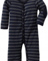 Splendid Littles Baby-Boys Newborn Charcoal Stripe Thermal Playsuit, Navy, 6-12 Months