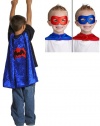 2 Item Bundle: Little Adventures Spiderman Cape with Reversible Mask (Ages 3-8) + Activity Book