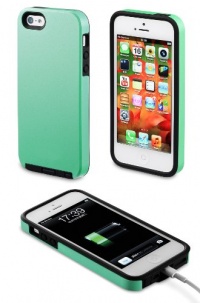 Acase Dual Layer iPhone 5 Case / Cover (Apple iPhone 5) - Superleggera Pro Fit for New iPhone 5 (Sold by CTCStore Only) (Coral Green/Black)