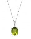 Effy Jewlery Peridot and Diamond Pendant in 14k Gold, 1.57 TCW