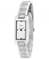 Simple timepiece elegance from Kenneth Cole New York. The timeless rectangular design adds subtle sophistication.