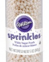 Wilton Sugar Pearls, White, 5 Oz