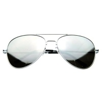 FRAMEWORK - Reflective FULL MIRROR Mirrored Metal Aviator Sunglasses