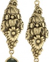 Lucky Brand Hitch Hiker Gold-Tone Floral Cluster Drop Earrings