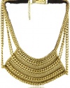 Fiona Paxton Tribal Goddess Breeze Metal Chain and Leather Necklace