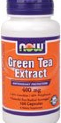 Now Foods Green Tea Extract 400 mg, 100 Gelatin Capsules (60% Polyphenols, 40% Catechins, 16mg Caffeine)