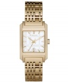 An instant staple in your watch rotation, this golden Burberry timepiece flaunts structured grace.