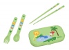 green sprouts Safari Friends Cutlery Set, Green, 3 Years and Above