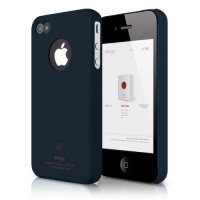 elago S4 Slim Fit Case for AT&T, Sprint, Verizon iPhone 4/4S + Logo Protection Film included (Soft Feeling Jean Indigo)