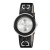 Gucci Women's YA129409 U-Play Medium Black Leather Watch