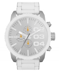 Add some style to your strut with this bold and precise watch from Diesel.