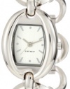 Nine West Women's NW1187SVSB  Silver-Tone Oval Link Bracelet Watch