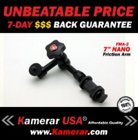 Heavy Duty PRO LED Video Light 7 Inch FMA-2 Magic Arm, with Variable Friction Adjustable Arm and Hot-Shoe Mount by Kamerar