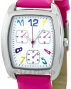 FMD White Dial Pink Faux Leather Ladies Watch ZRT8002K