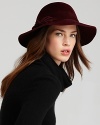 Plush perfection: this soft, wine-colored Helen Kaminski hat is sure to become a forever favorite.