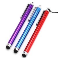 Fosmon Trio Capacitive Tip Stylus Pack for Kindle Fire - Blue, Red, Purple