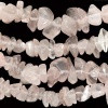 Rose Quartz Pink Stone Chips Beads Assorted Sizes 5-14mm/16 In. Strand