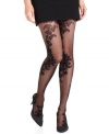 Hanes lends a romantic look to everyday accessorizing with these elegant sheer tights, featuring a vintage lace-inspired pattern with discrete control top.