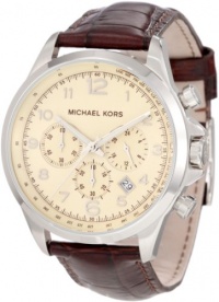 Michael Kors Men's MK8115 Brown Leather Chronograph Watch