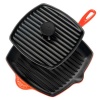 Le Creuset Enameled Cast-Iron Panini Press and Skillet Grill, Flame