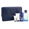 Clarinsmen On The Go Set: Skin Difference + Face Wash + After Shave Energizer + Moisture Balm + Bag 4pcs+1bag