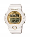 Casio Women's BG6901-7 Baby-G White Resin and Gold-Tone Accented Large Digital Sport Watch