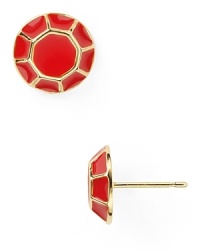 With its vintage vibe, this pair of stud earrings from kate spade new york is a bright way to add a hint of retro color.