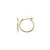 Klassics 10k Yellow Gold Hoop Earrings, (0.6 Diameter)